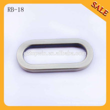 RB18 Leather handbag handle zinc alloy strap buckle metal Oval shape o ring buckle